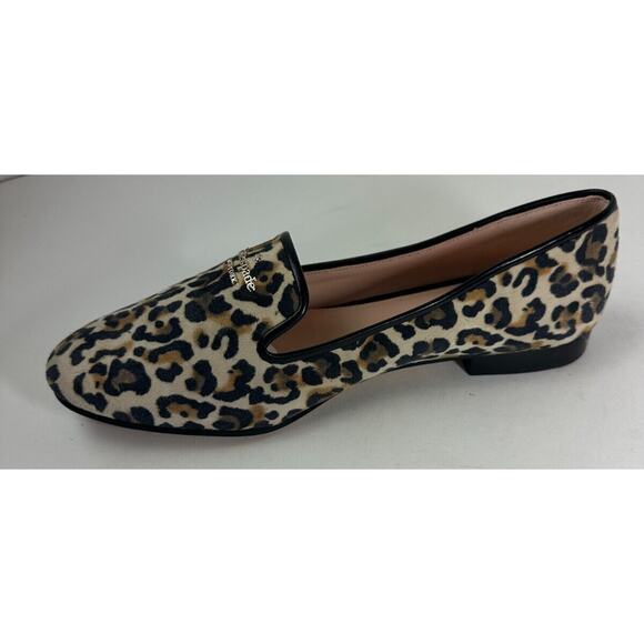 Kate Spade Claudia Leopard Animal Print Flats Brown Black Leather Shoes Size 7.5 - Picture 8 of 11